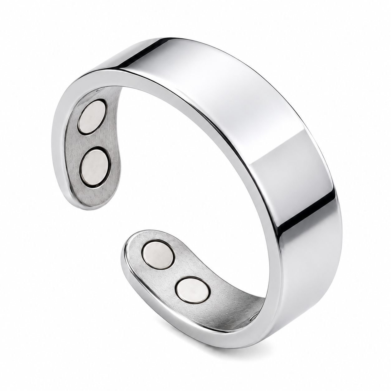 Magnetic Blood Sugar Control Ring Rose Gold Adjustable Magnetic Therapy Ring for Daily Wellness Support