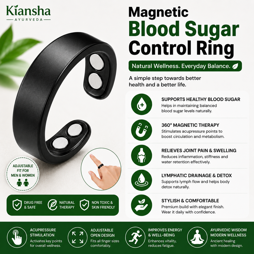 Adjustable Magnetic Wellness Ring for Men and Women, Gold Finish, Comfortable Everyday Wear