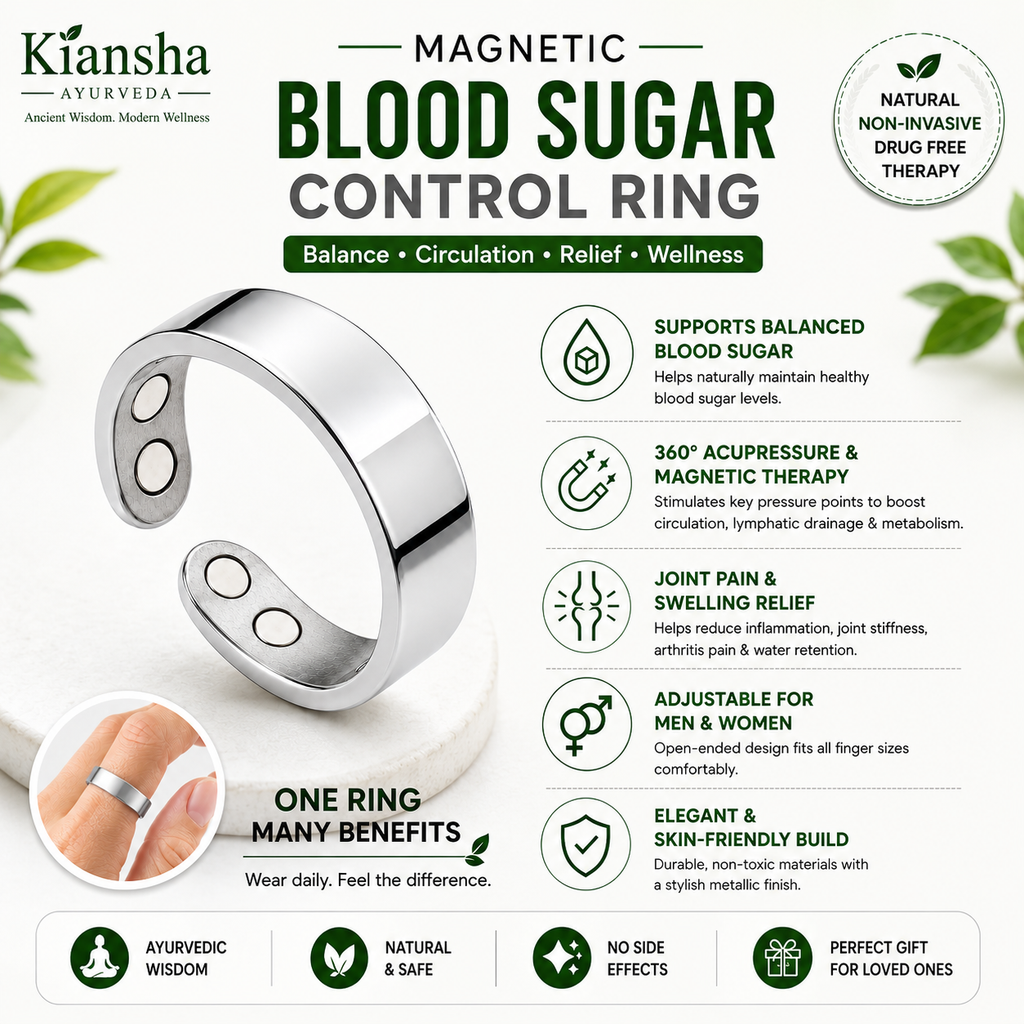Adjustable Magnetic Wellness Ring for Men and Women, Rose Gold, Everyday Comfort and Style