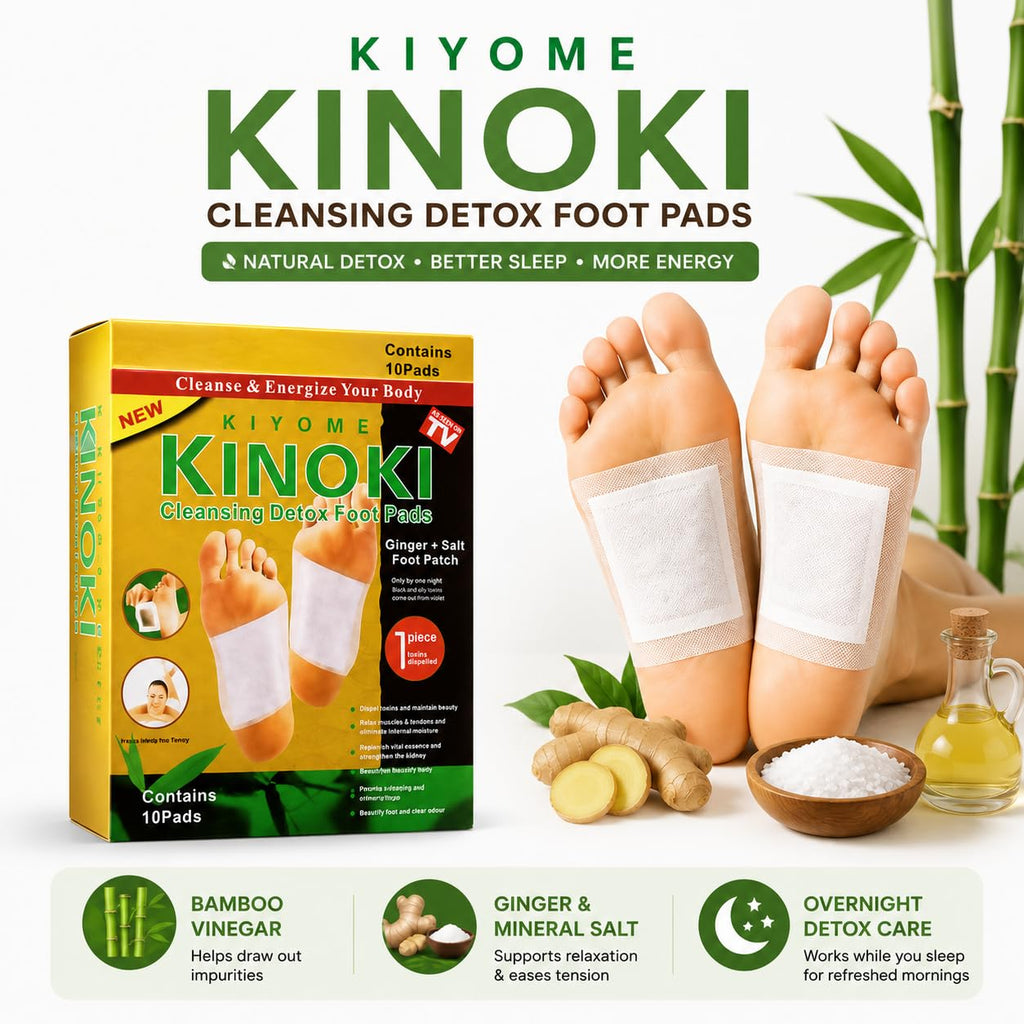 Cleansing Detox Foot Pads for Natural Overnight Detox — Buy 1 Get 1 Free, Pack of 10 Pads Each